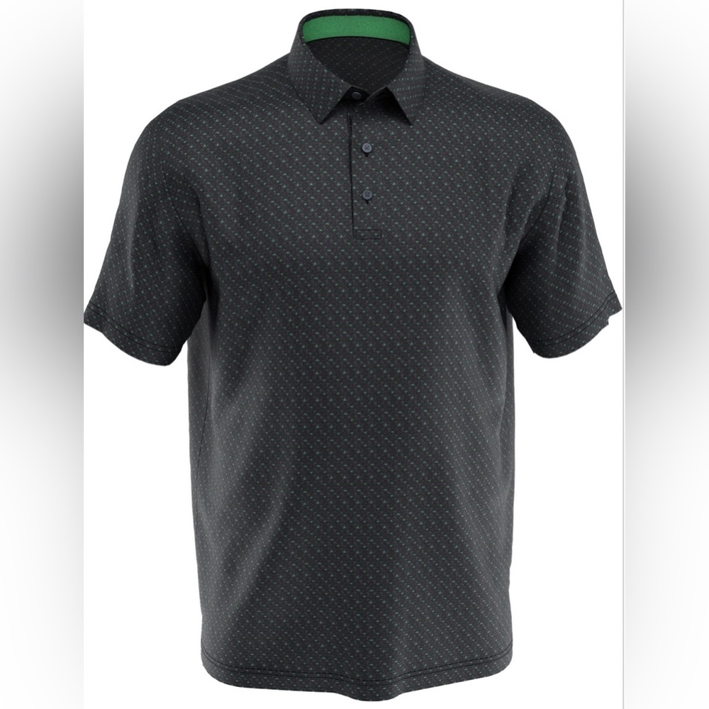 Men's Golf Big & Tall Swing Tech All-Over Chevron Print Golf Polo XLT worn once